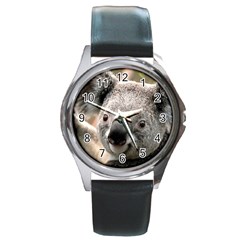 Koala Round Metal Watch (silver Rim)