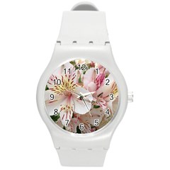 Flower Alstromeria Plastic Sport Watch (medium) by ADIStyle
