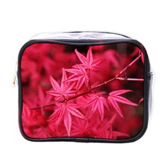 Red Autumn Mini Travel Toiletry Bag (one Side) by ADIStyle