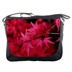 Red Autumn Messenger Bag by ADIStyle