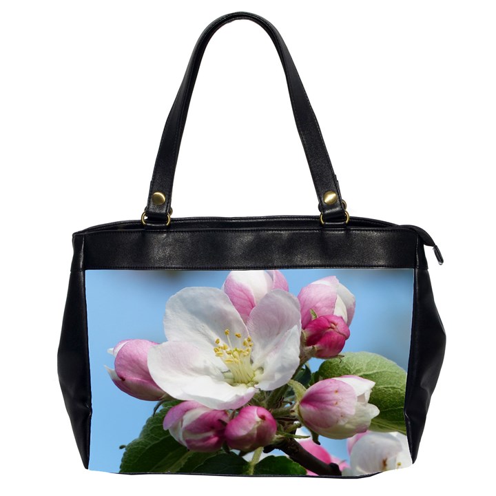 Apple Blossom  Oversize Office Handbag (Two Sides)