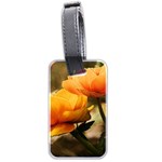 Flowers Butterfly Luggage Tag (Two Sides) Back