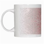 Elegant Damask White Coffee Mug Left