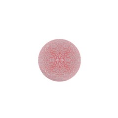 Pink Elegant Damask 1  Mini Button by ADIStyle