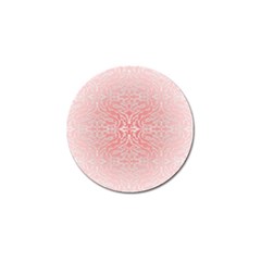 Pink Elegant Damask Golf Ball Marker 4 Pack