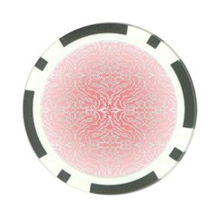 Pink Elegant Damask Poker Chip 10 Pack by ADIStyle