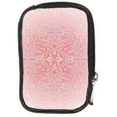 Pink Elegant Damask Compact Camera Leather Case by ADIStyle