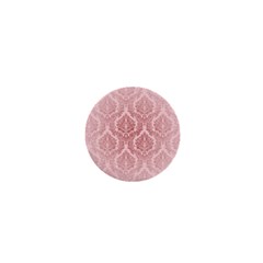 Luxury Pink Damask 1  Mini Button by ADIStyle