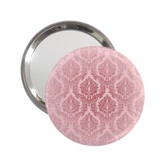 Luxury Pink Damask Handbag Mirror (2 25 ) by ADIStyle