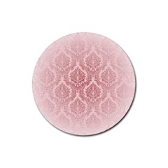 Luxury Pink Damask Drink Coasters 4 Pack (round) by ADIStyle