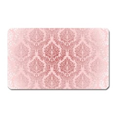 Luxury Pink Damask Magnet (rectangular)