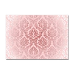 Luxury Pink Damask A4 Sticker 100 Pack