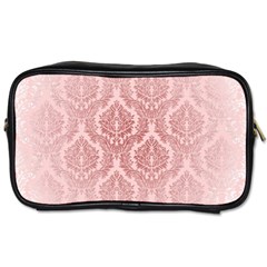 Luxury Pink Damask Travel Toiletry Bag (one Side) by ADIStyle