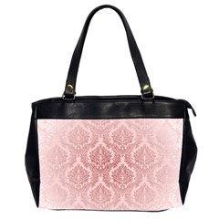 Luxury Pink Damask Oversize Office Handbag (two Sides) by ADIStyle