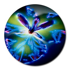 Flower 8  Mouse Pad (round)