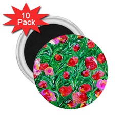 Flower Dreams 2 25  Button Magnet (10 Pack)