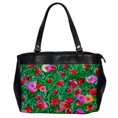 Flower Dreams Oversize Office Handbag (one Side) by dawnsebaughinc