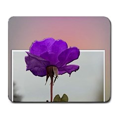 3d Purple Rose Large Mouse Pad (rectangle) by designsbyvee