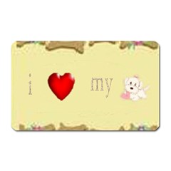 I Love My Dog! Ii Magnet (rectangular)