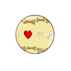I Love My Dog! Ii Golf Ball Marker 10 Pack (for Hat Clip)