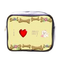 I Love My Dog! Ii Mini Travel Toiletry Bag (one Side) by mysticalimages