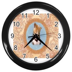 Arn t I Adorable? Wall Clock (black) by mysticalimages