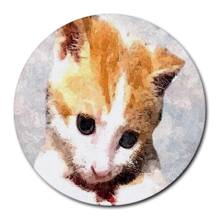 Sweet Face :) 8  Mouse Pad (Round)