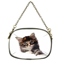 Curious Kitty Chain Purse (one Side)