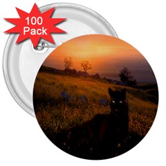 Evening Rest 3  Button (100 pack)