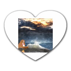 Stormy Twilight  Mouse Pad (heart)