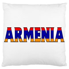 Armenia Large Cushion Case (one Side) by worldbanners