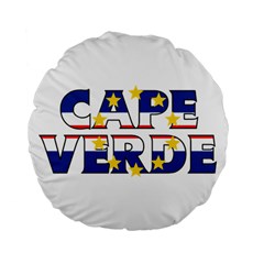 Cape Verde2 15  Premium Round Cushion  by worldbanners