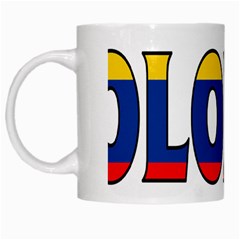Colombia White Coffee Mug by worldbanners