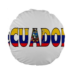 Ecuador 15  Premium Round Cushion  by worldbanners