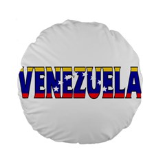 Venezuela 15  Premium Round Cushion  by worldbanners