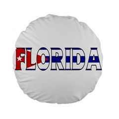 Florida Cuban 15  Premium Round Cushion  by worldbanners