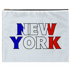 New York France Cosmetic Bag (xxxl) by worldbanners