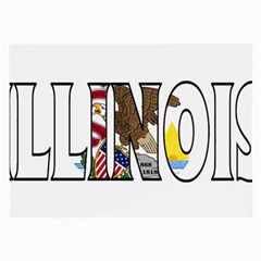 Illinois Glasses Cloth (large) by worldbanners