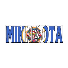 Minnesota Bumper Sticker 100 Pack