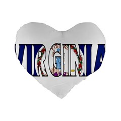 Virginia 16  Premium Heart Shape Cushion 