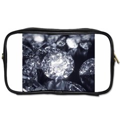 15661082 Shiny Diamonds Background Travel Toiletry Bag (two Sides) by StephentKent