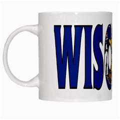 Wisconsin White Coffee Mug by worldbanners