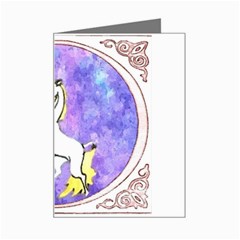 Framed Unicorn Mini Greeting Card by mysticalimages