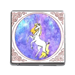 Framed Unicorn Memory Card Reader With Storage (square)