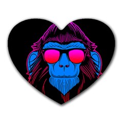 One Cool Gorilla Mouse Pad (heart) by Contest1706705