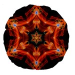 Smoke Art 1 18  Premium Round Cushion  Front