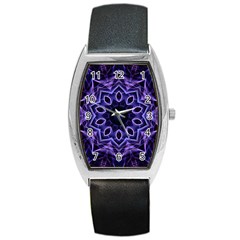 Smoke Art (2) Tonneau Leather Watch