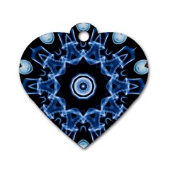 Abstract Smoke  (3) Dog Tag Heart (two Sided) by smokeart
