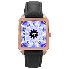 Smoke Art (5) Rose Gold Leather Watch 