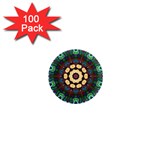 Smoke art  (10) 1  Mini Button Magnet (100 pack) Front